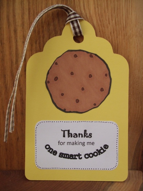 cookie gift tag